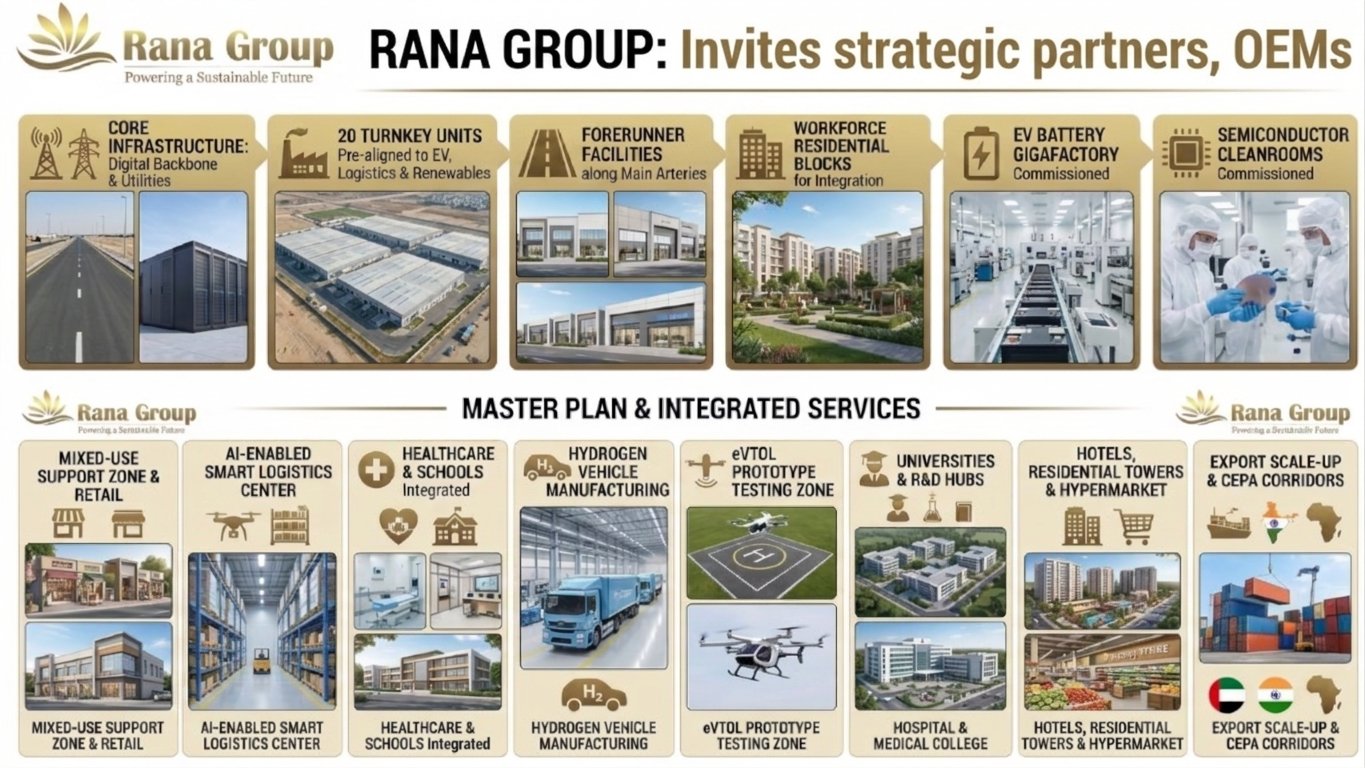 Rana Group Invites Strategic Partners and OEMs to the Erisha Smart Manufacturing Hub