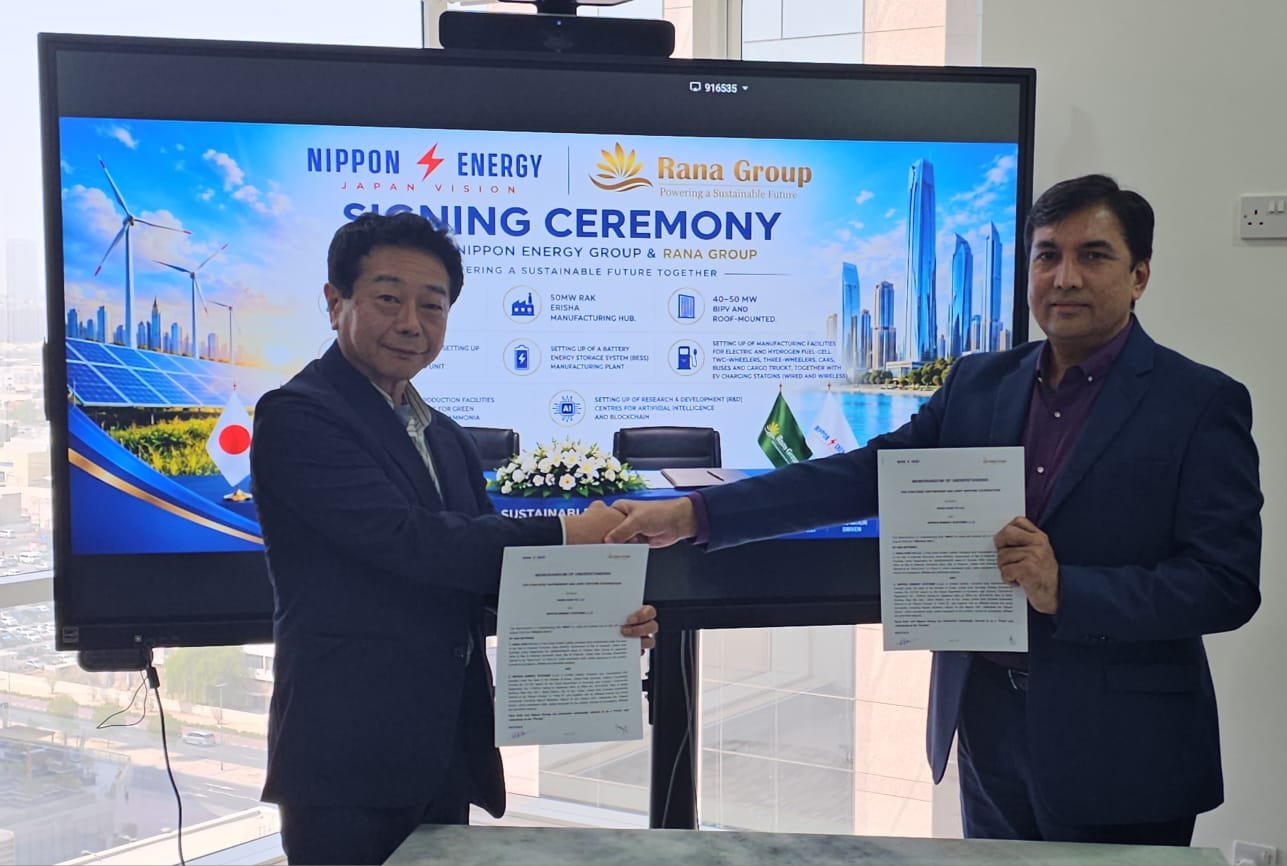 Rana Group and Nippon Energy Group sign strategic partnership for a 550MW renewable energy and sustainable mobility cluster