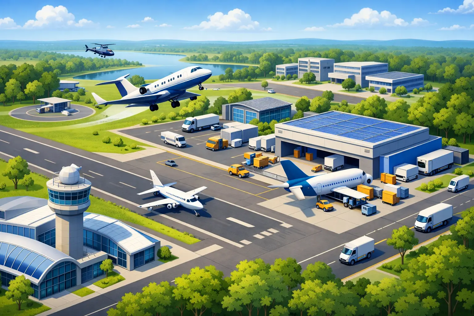 Keystone Heights Airport and Rana Group Hub