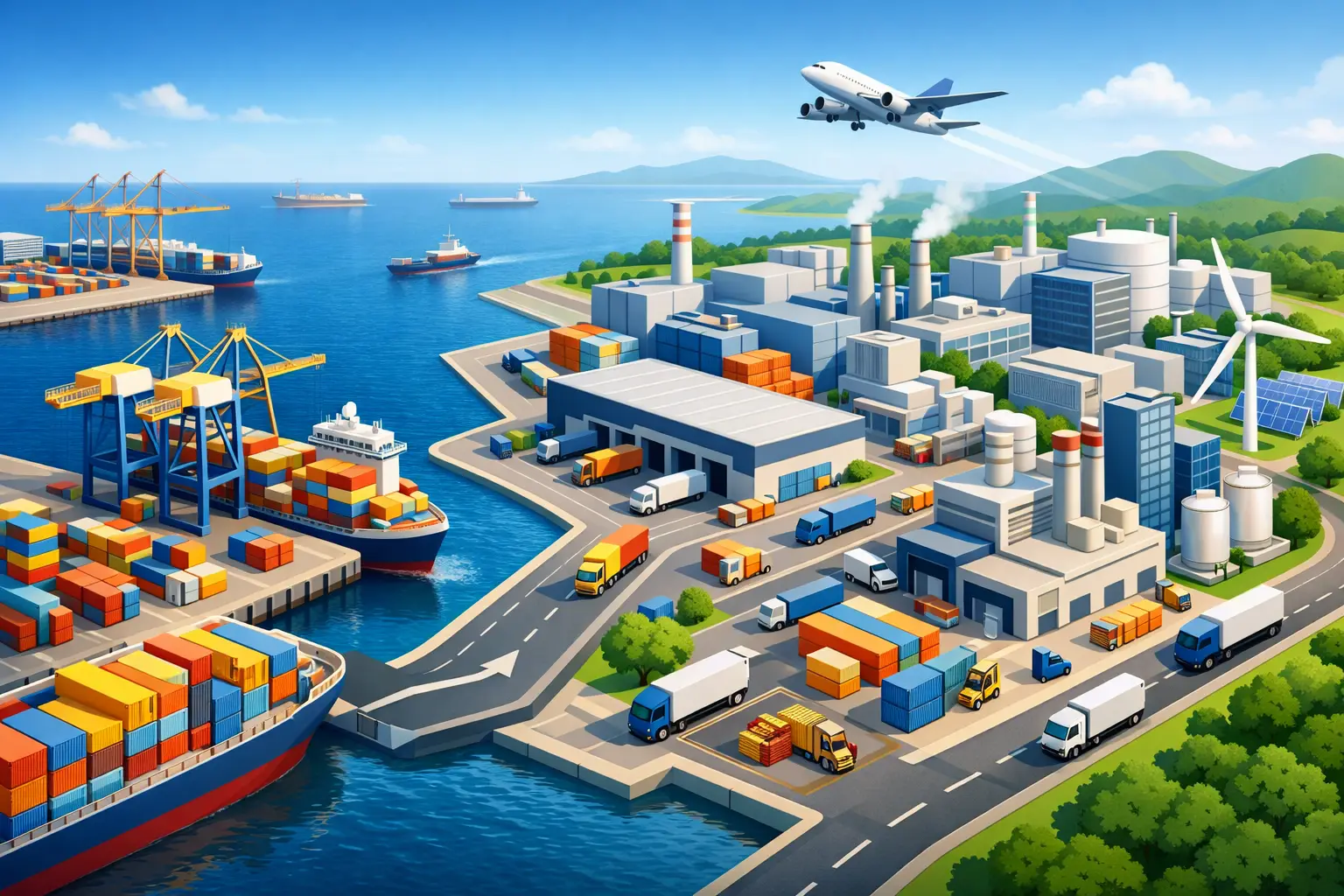 Why a Port Connected Industrial Hub Wins