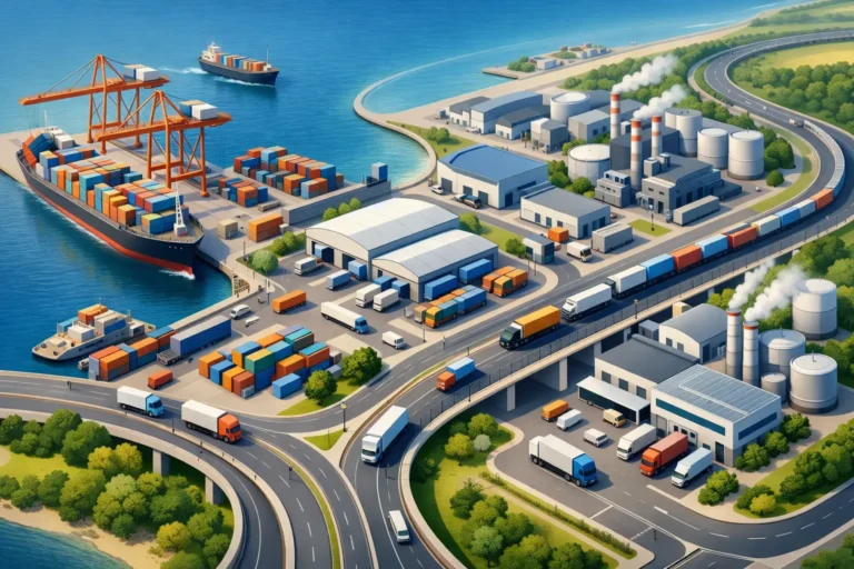 Why Port Connected Industrial Land Wins