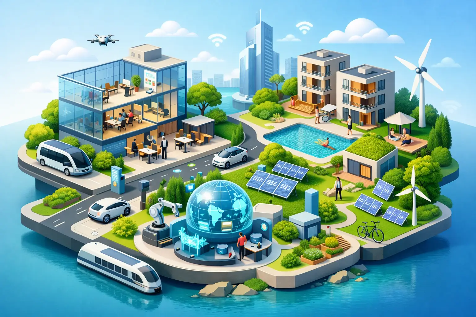 Eco System of Innovate Work Live in Smart Hub