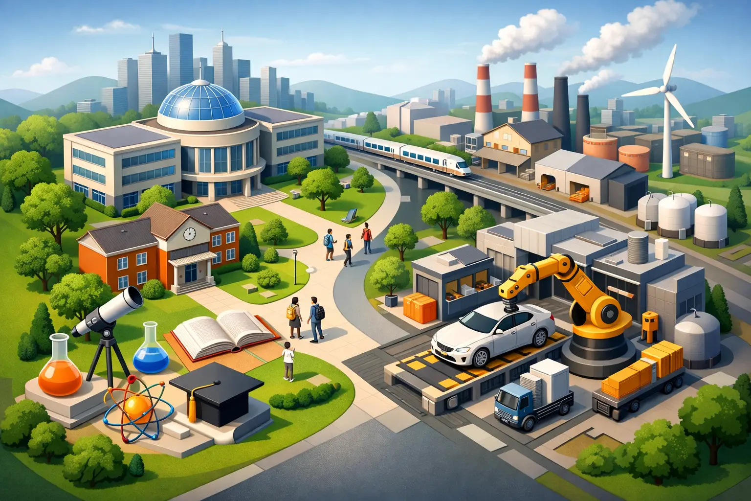 Educational Institutions in a Manufacturing Hub