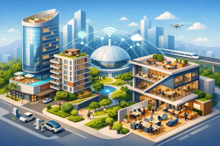 Hotels Residence and Co Working Space in Smart Hub