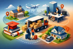 When Class, Work, and Living Status Drive Relocation