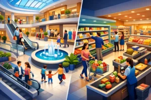 Why People Prefer Malls and Supermarkets Now