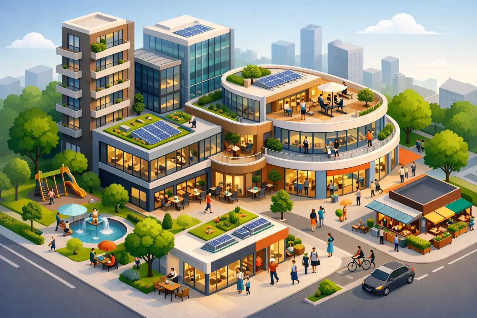 Can Mixed-Use Hubs Reduce Churn?