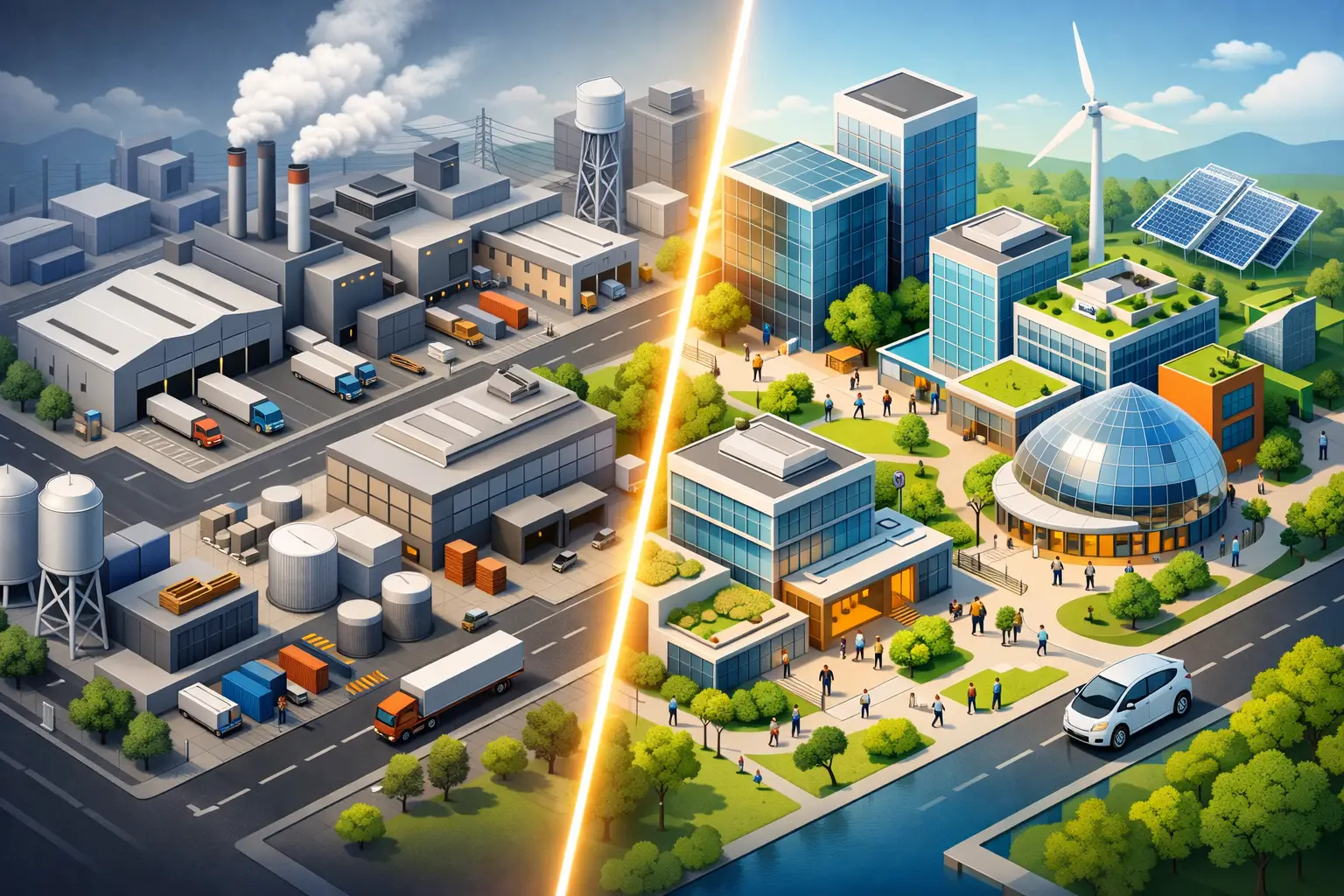 Industrial Park vs Innovation District