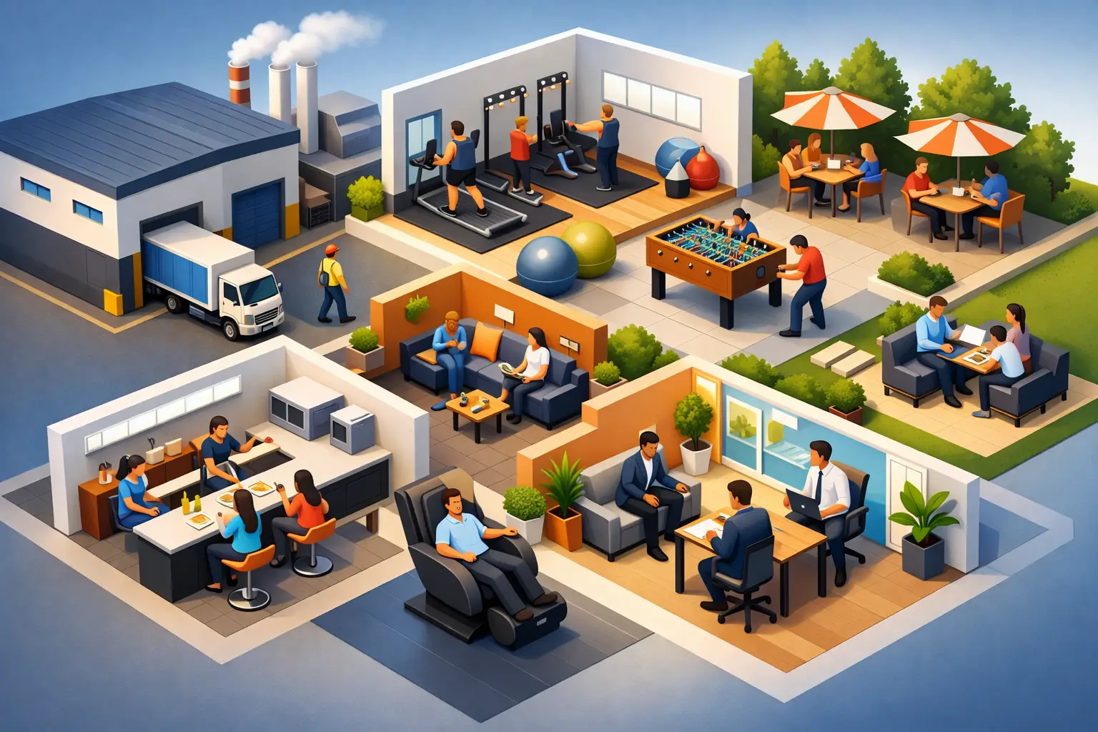 Best Industrial Amenities for Workforce Retention